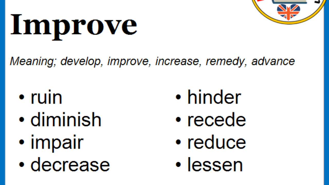 improvement antonym