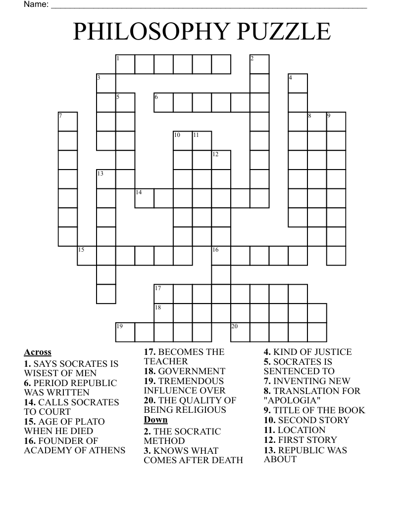 in philosophy things as they are in themselves crossword