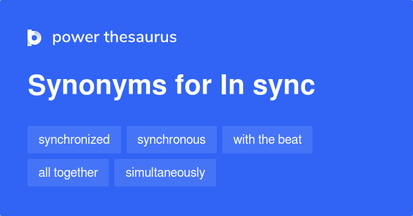 in sync thesaurus