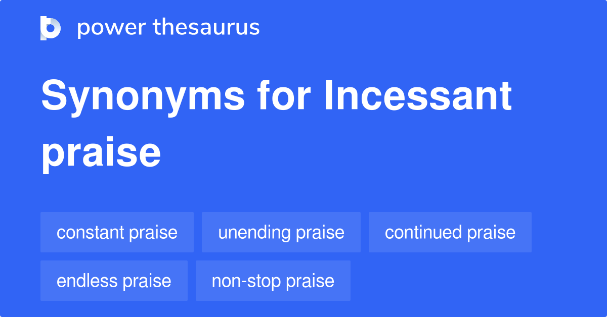 incessant thesaurus