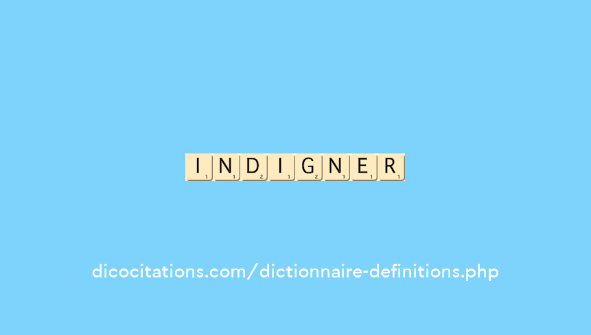 indigner def