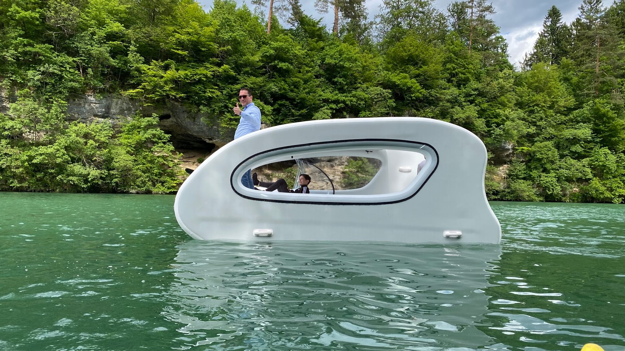 inflatable houseboat