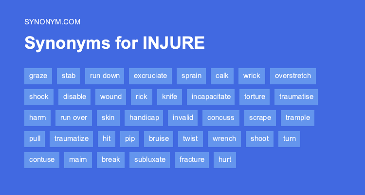 injure synonym