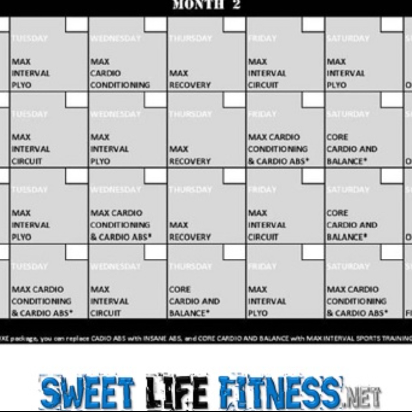 insanity workout free