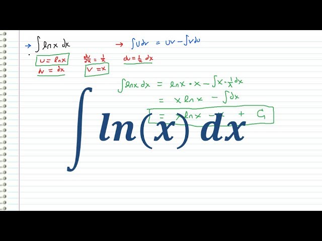 integral del lnx