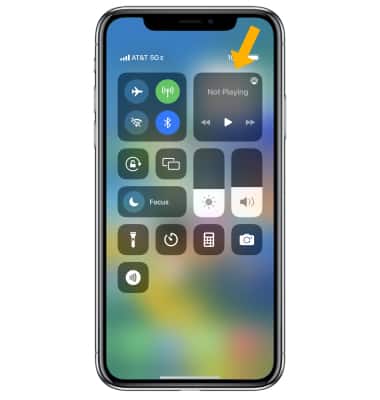 iphone xs control center