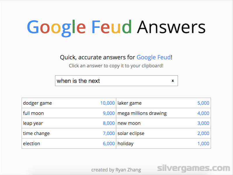 is it cool to be google feud answers