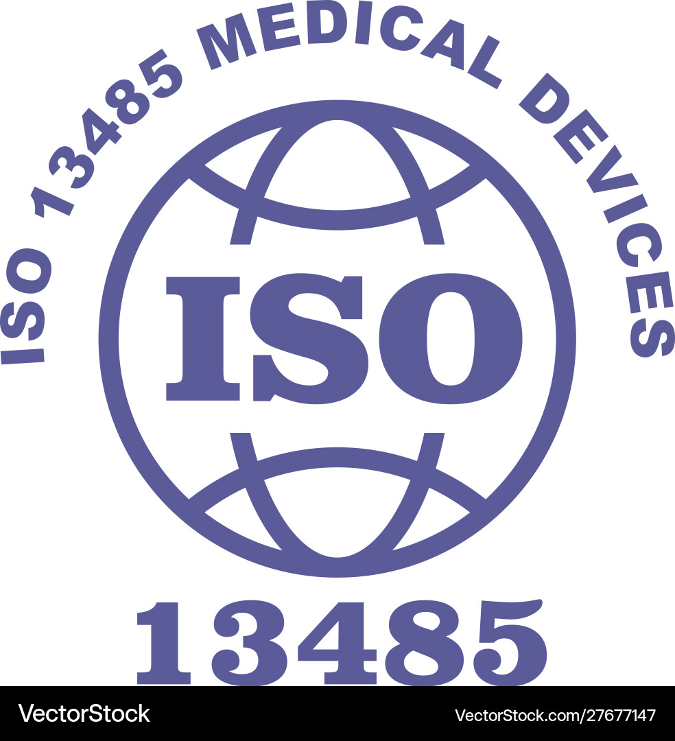 iso 13485 logo vector