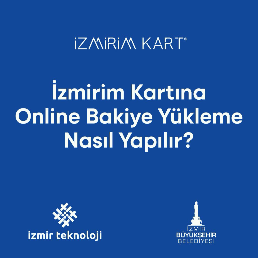 izmirim kart yükleme