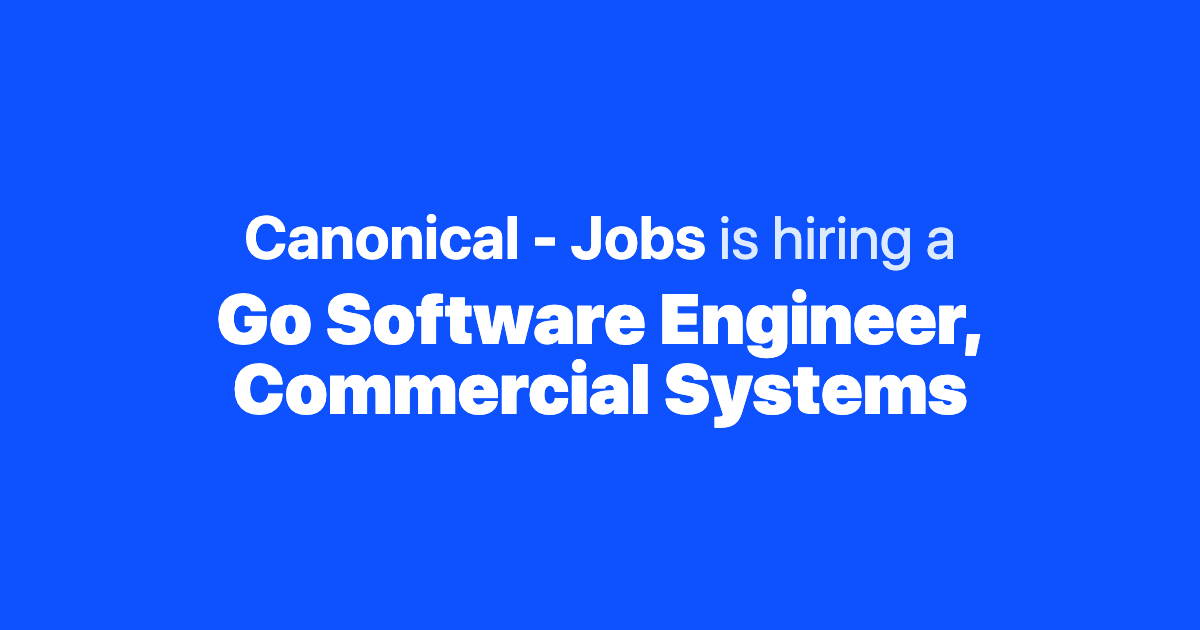 jobs at canonical