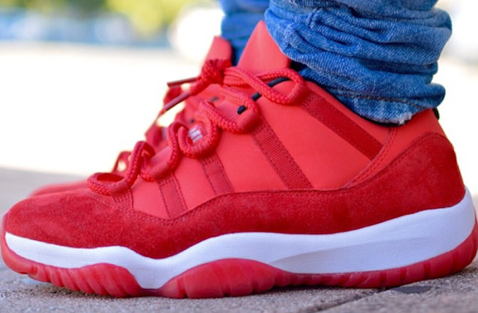 jordan red suede 11