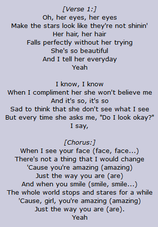 just the way you are lyrics