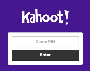 kahoot it game pin