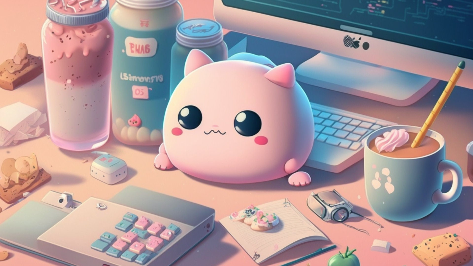 kawaii wallpaper laptop