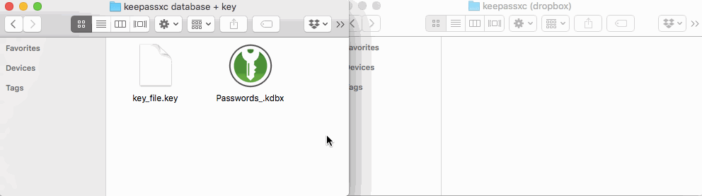 keepassxc sync