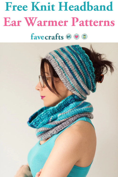 knitted ear warmers free pattern