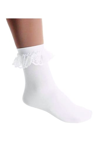 ladies socks with lace trim