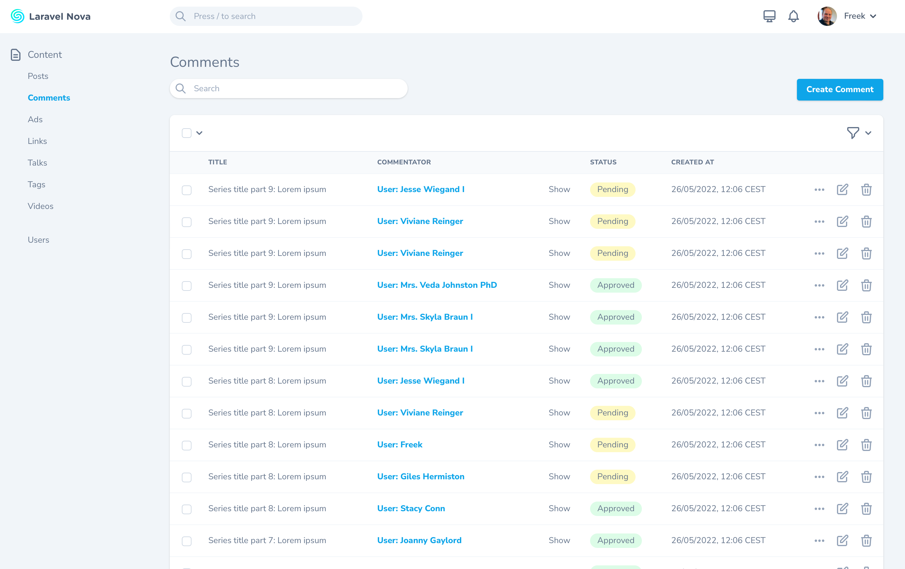 laravel nova