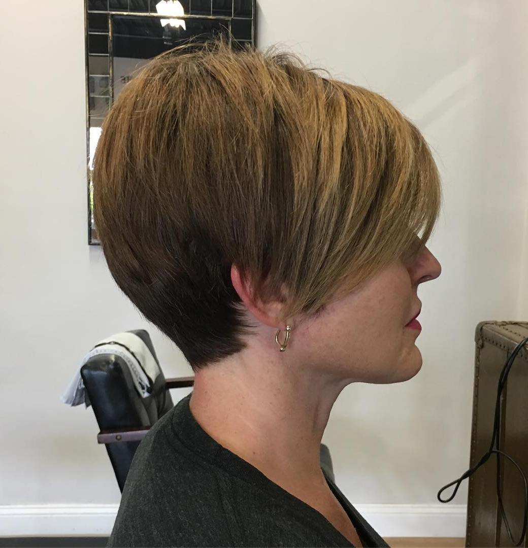 layered short bob cut