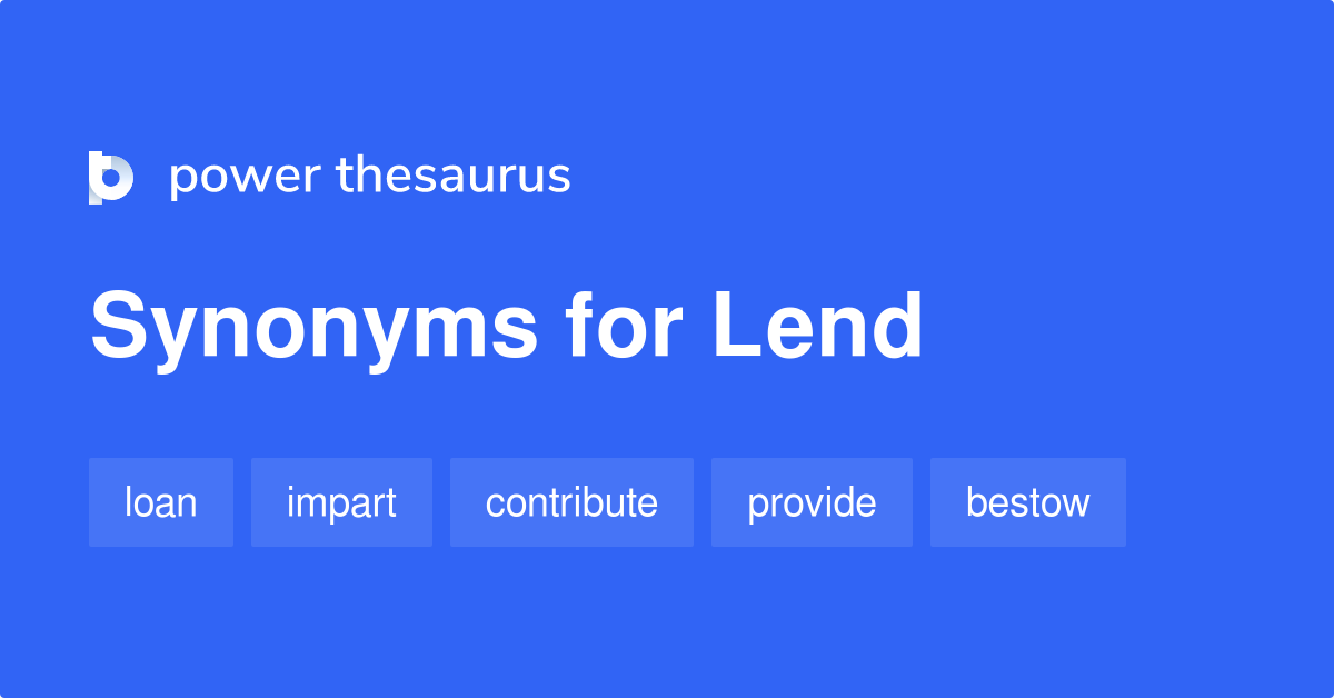 lend thesaurus