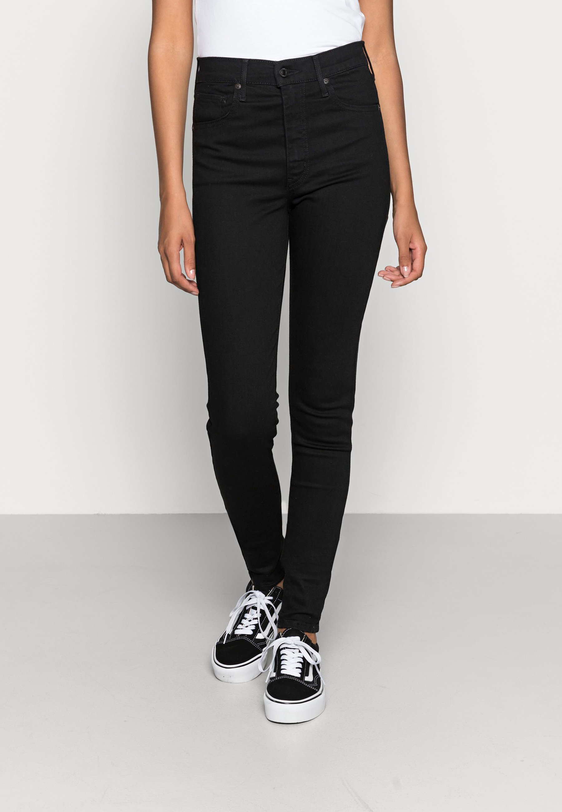 levis black skinny jeans