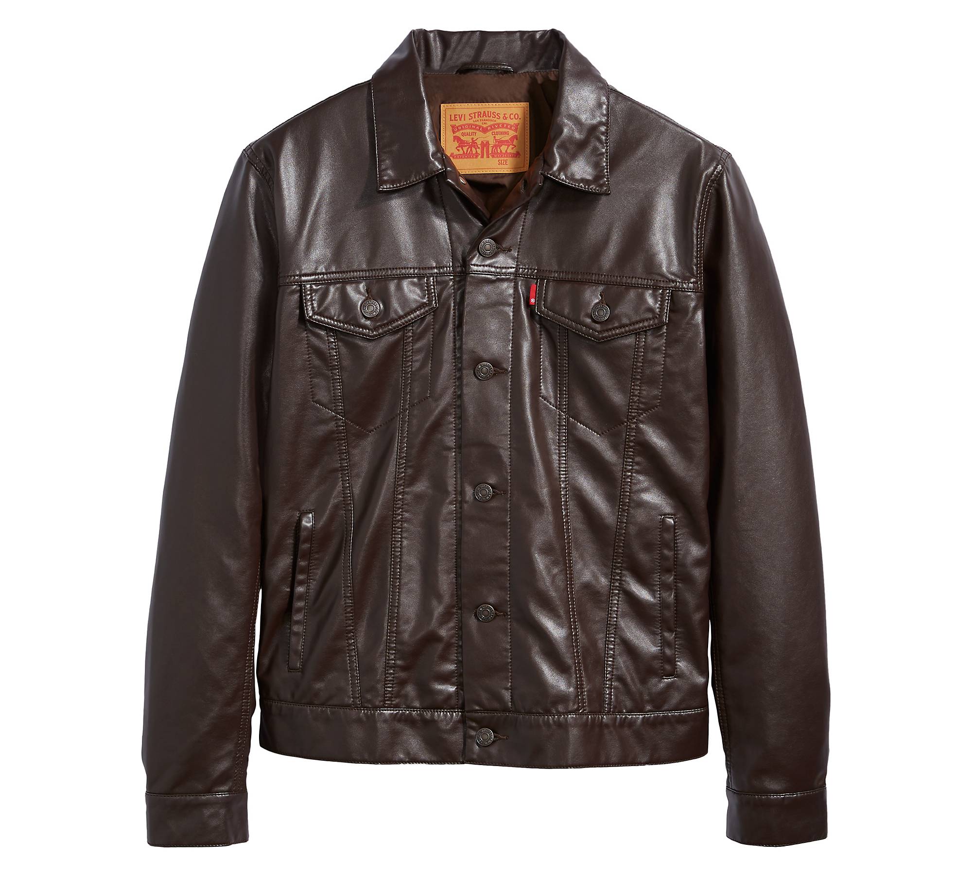 levis faux leather jacket mens