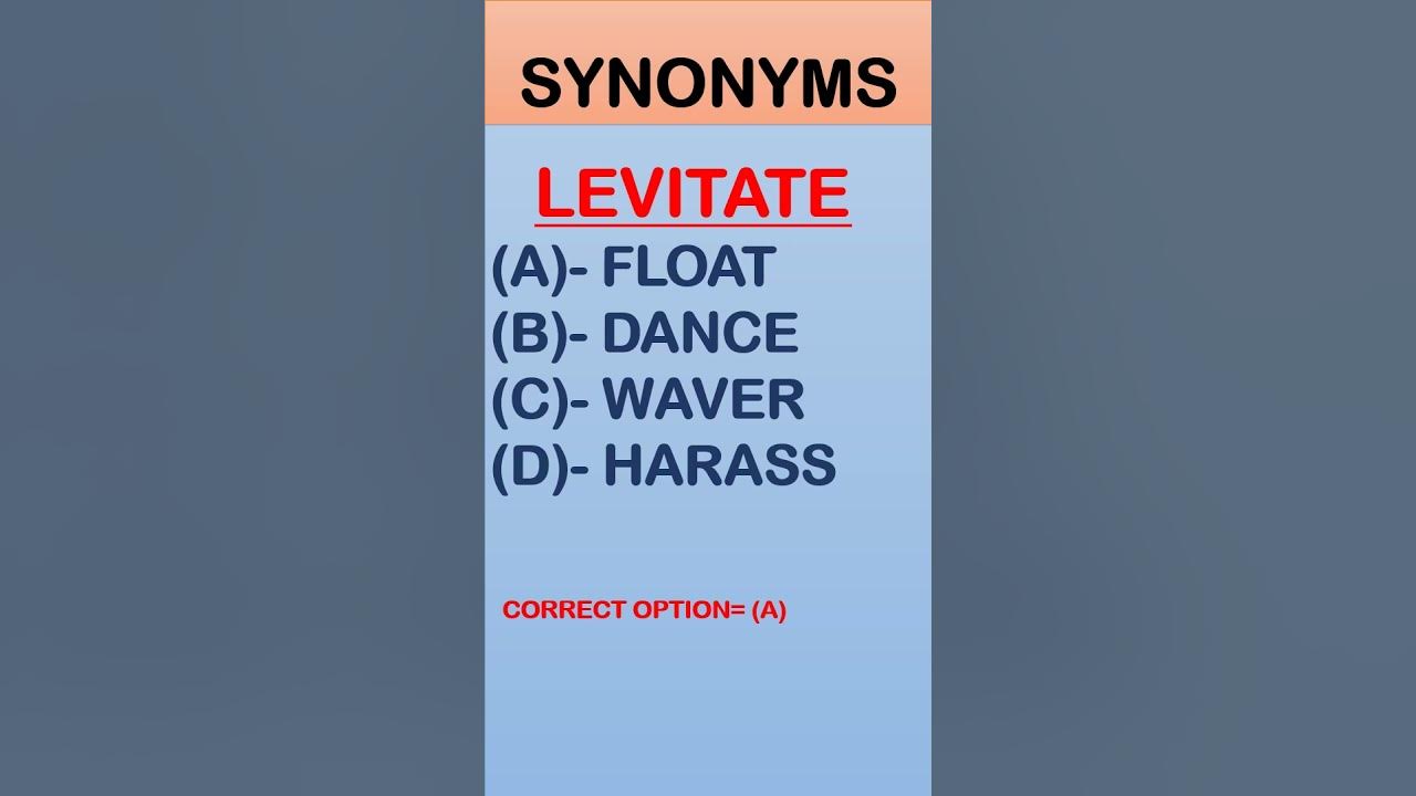 levitate synonym