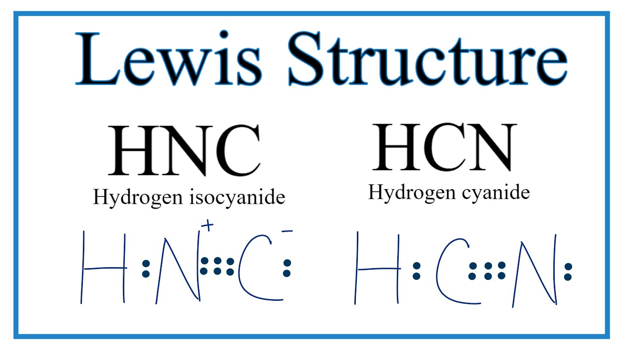 lewis dot structure for hcn