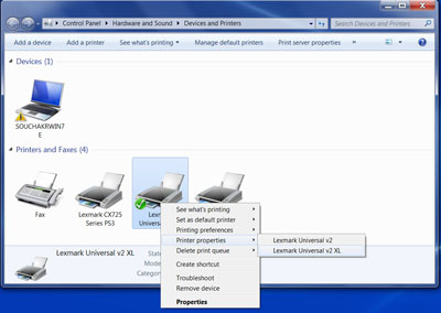 lexmark universal v2 xl download