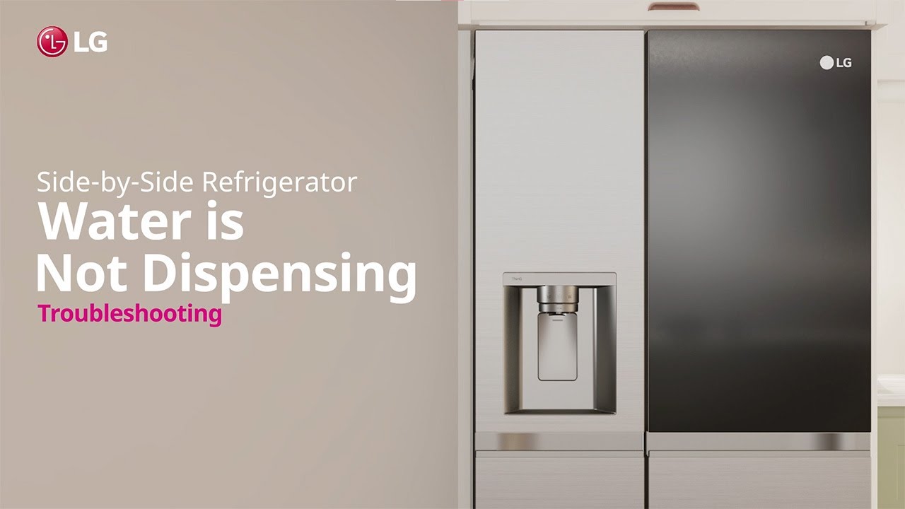 lg fridge not dispensing water