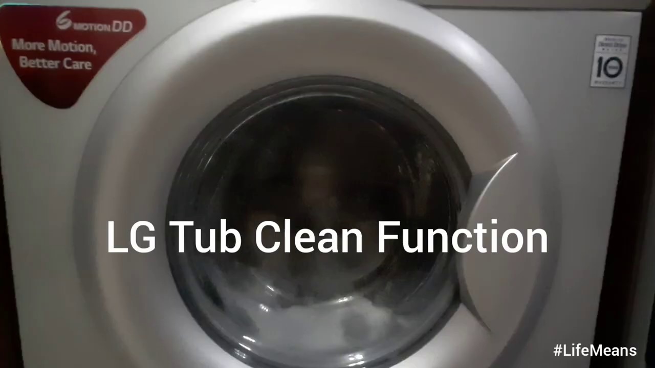 lg tub clean function