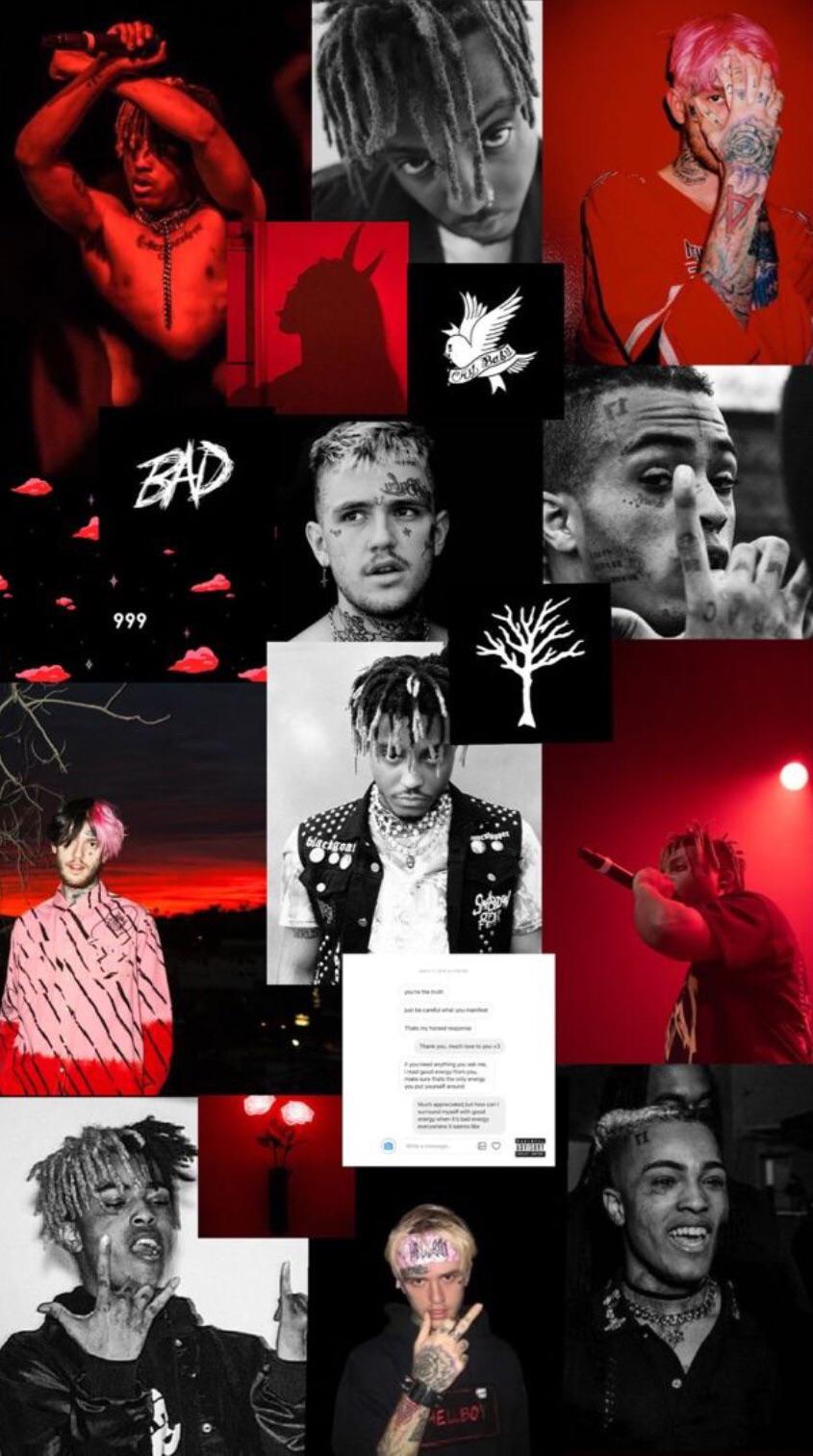 lil peep collage wallpaper