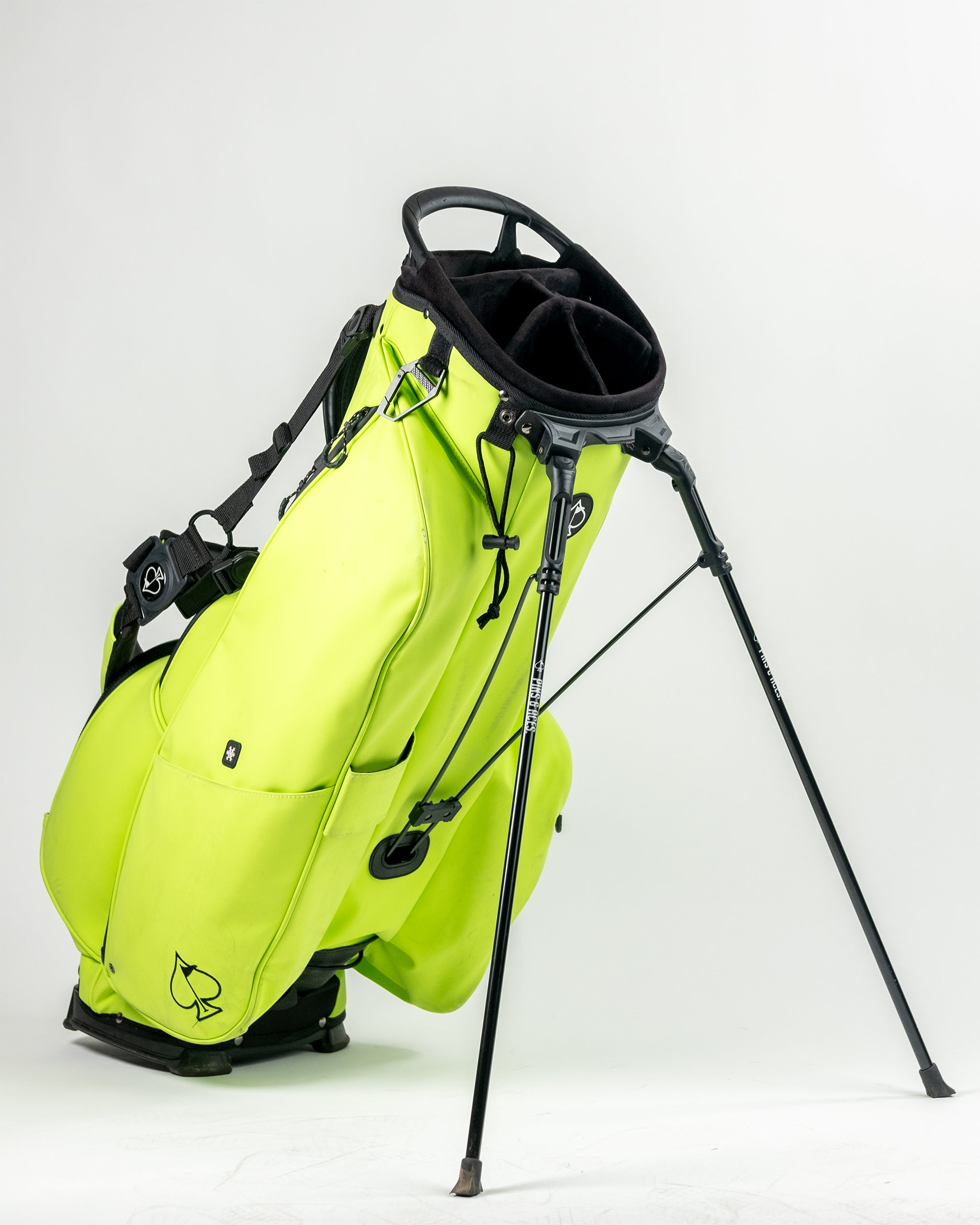 lime green golf bag