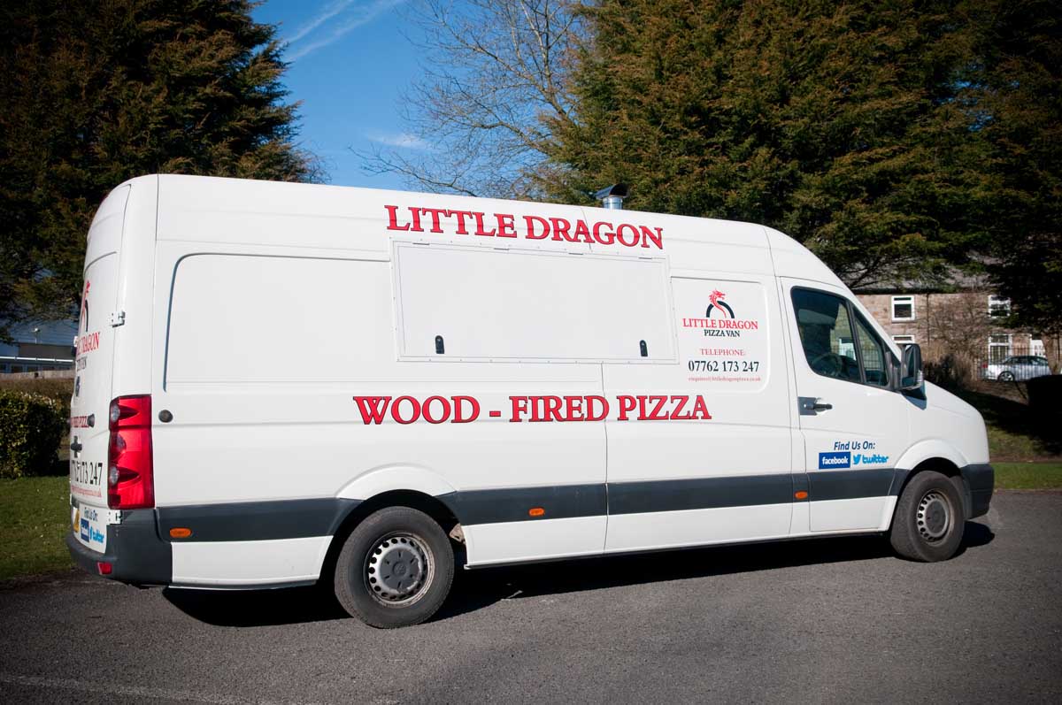 little dragon pizza van