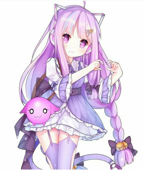 loli purple hair