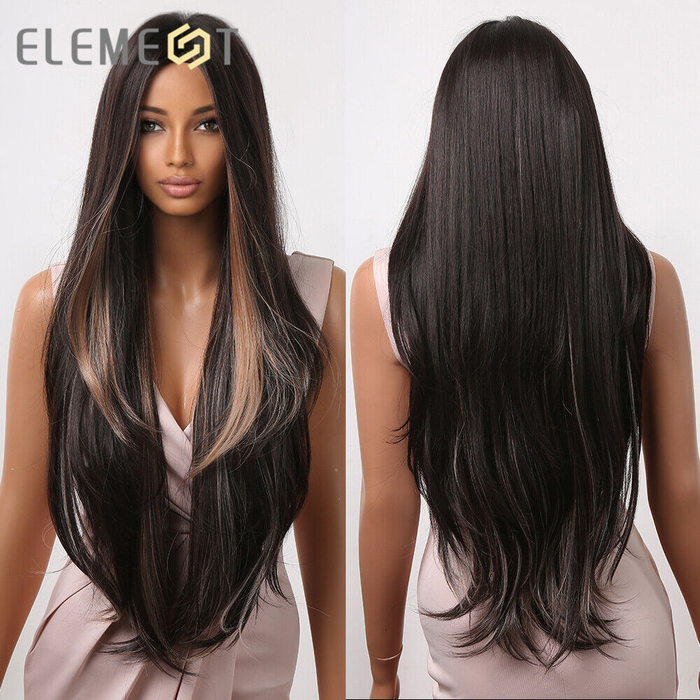 long hair with highlights