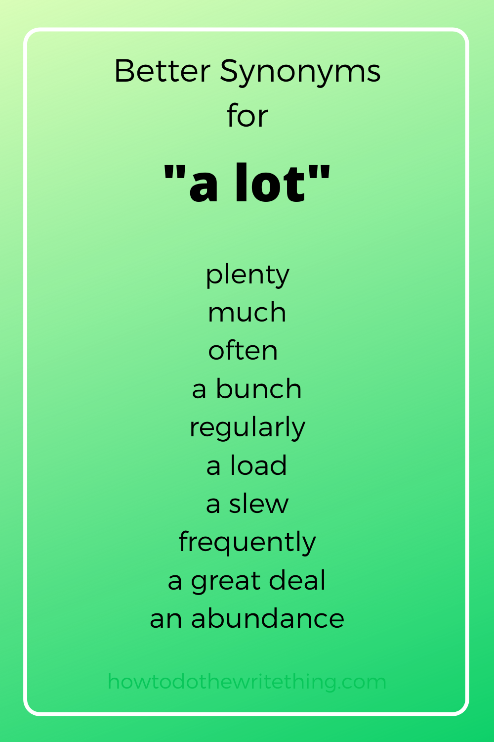 lot synonym