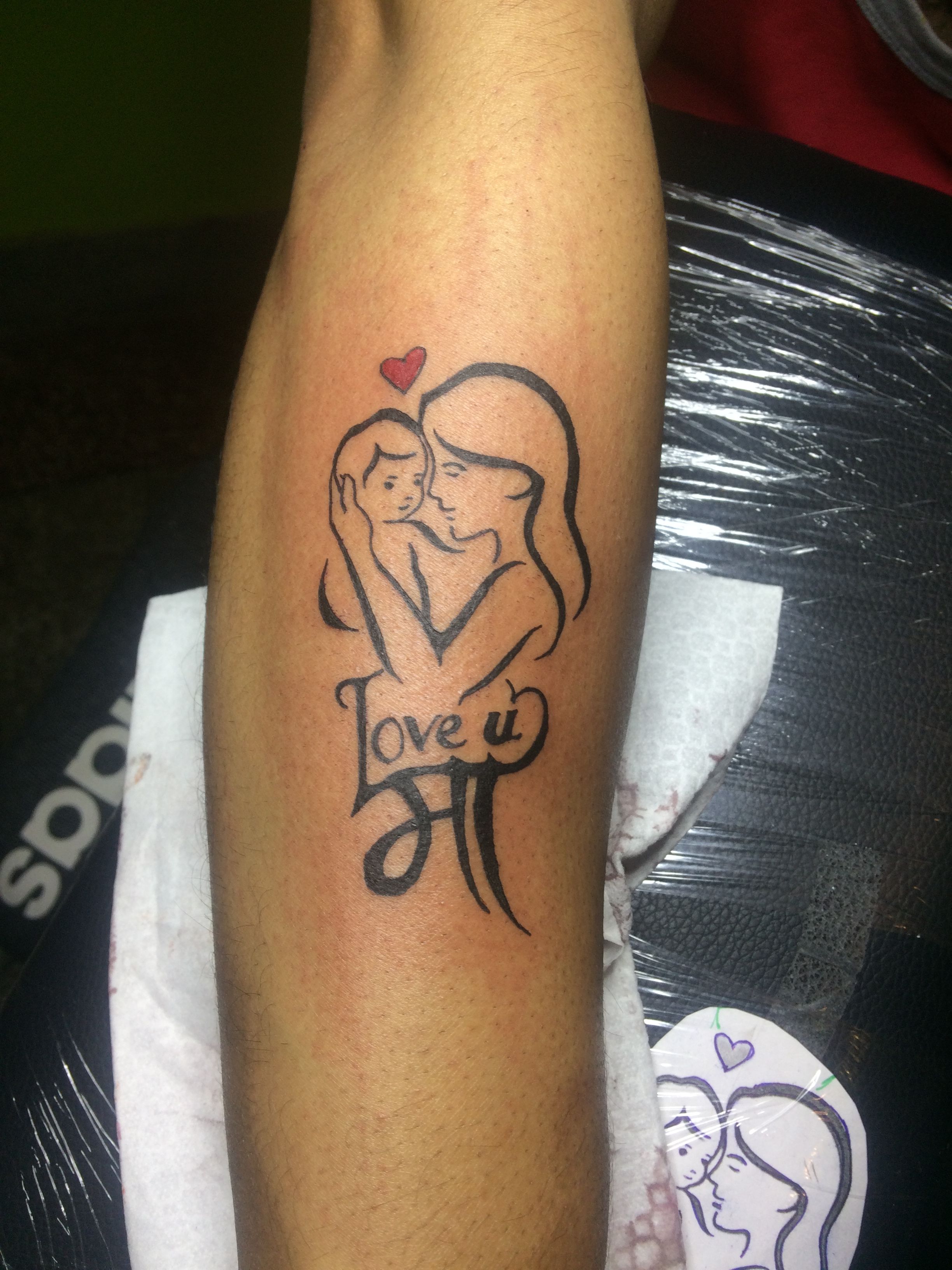 love u mom tattoo