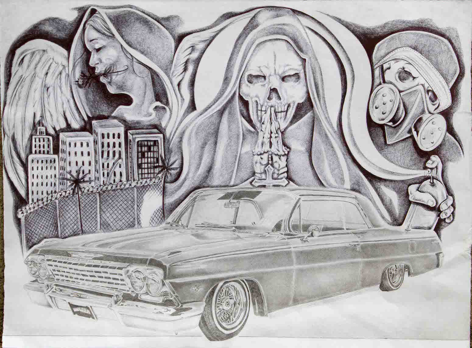 lowrider art drawings