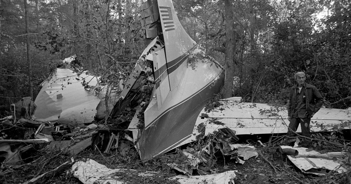 lynyrd skynyrd plane crash pictures