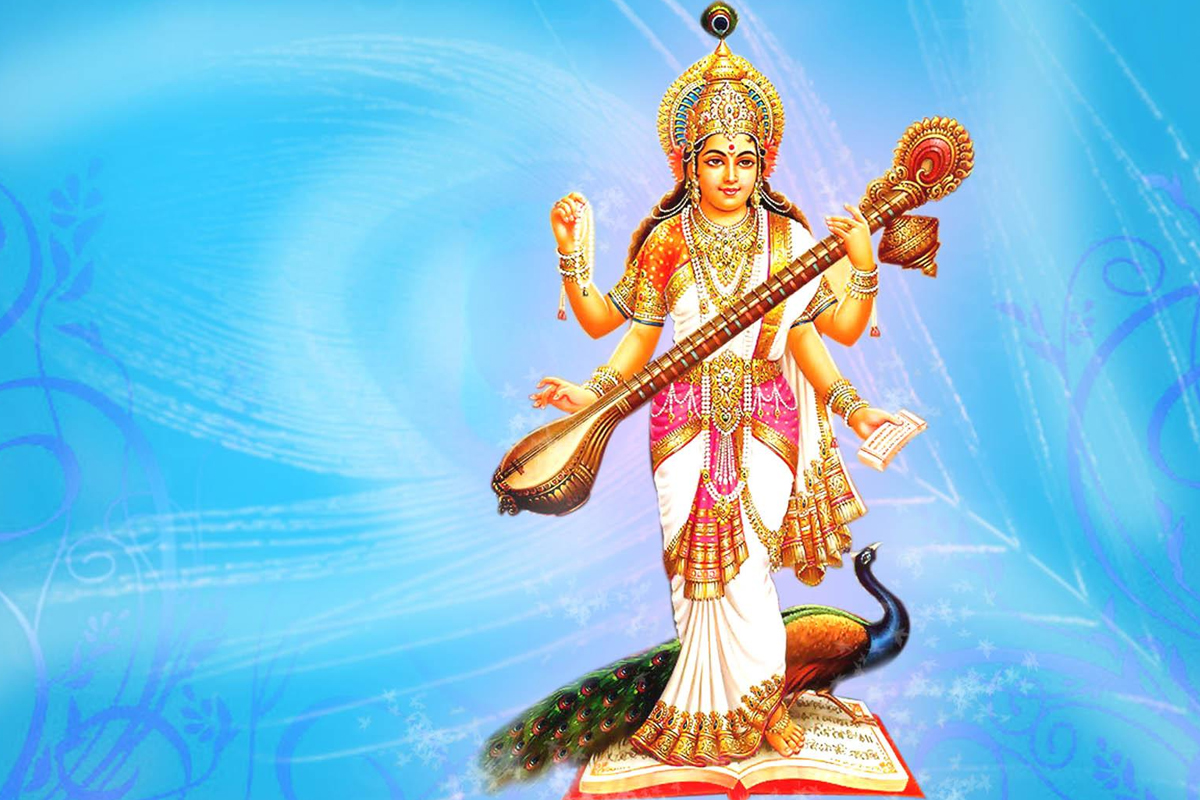 maa saraswati photo hd wallpaper download