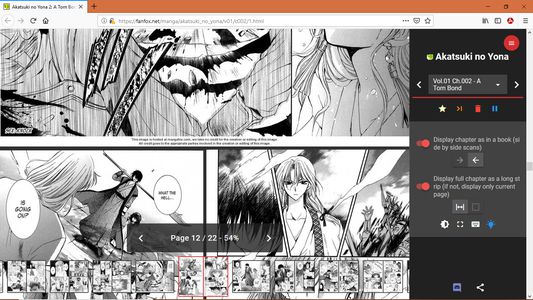 manga reader extension