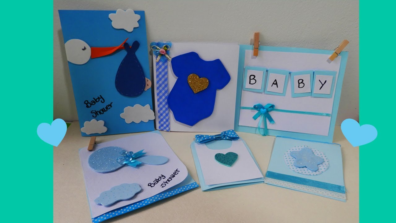 manualidades invitaciones para baby shower