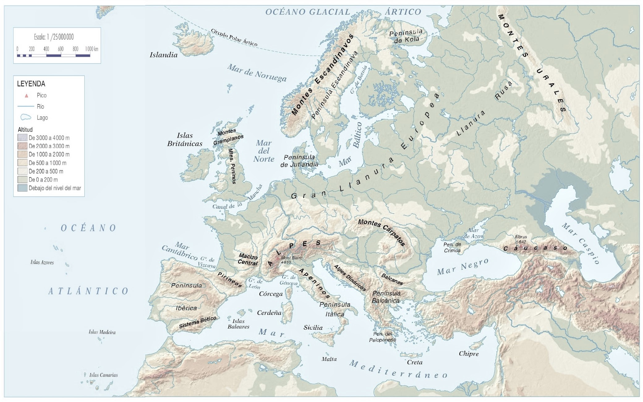 mapa ríos europa mudo para imprimir pdf