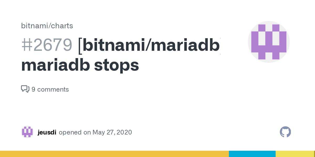 mariadb bitnami