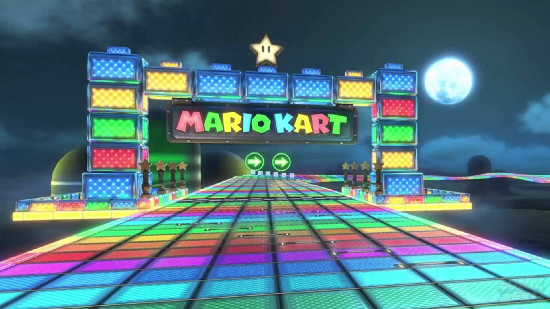 mario kart background