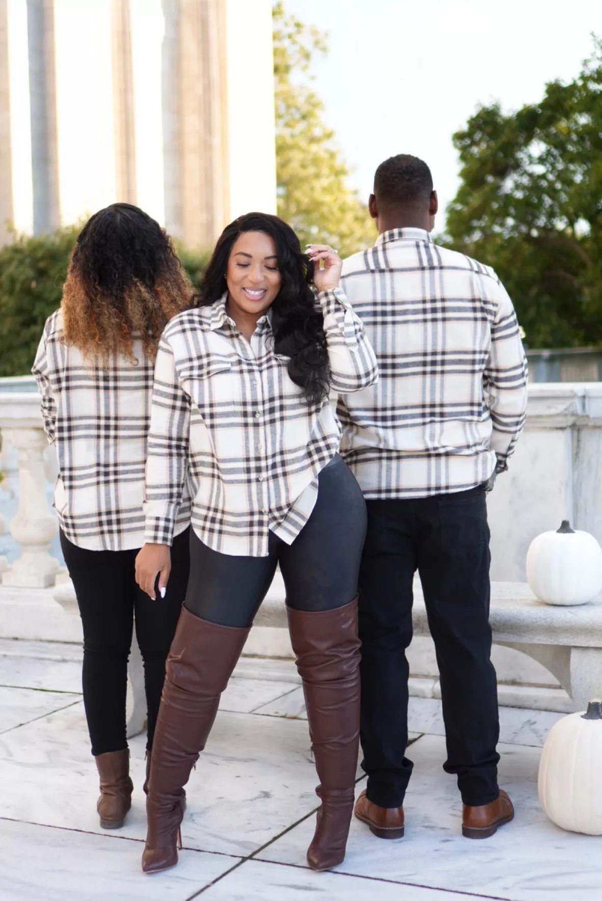 matching flannel shirts