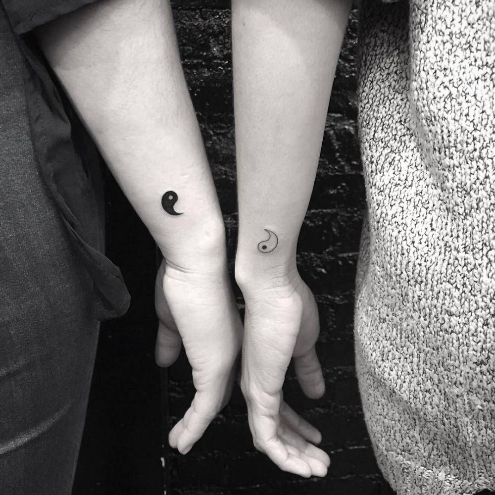 matching tattoos yin yang