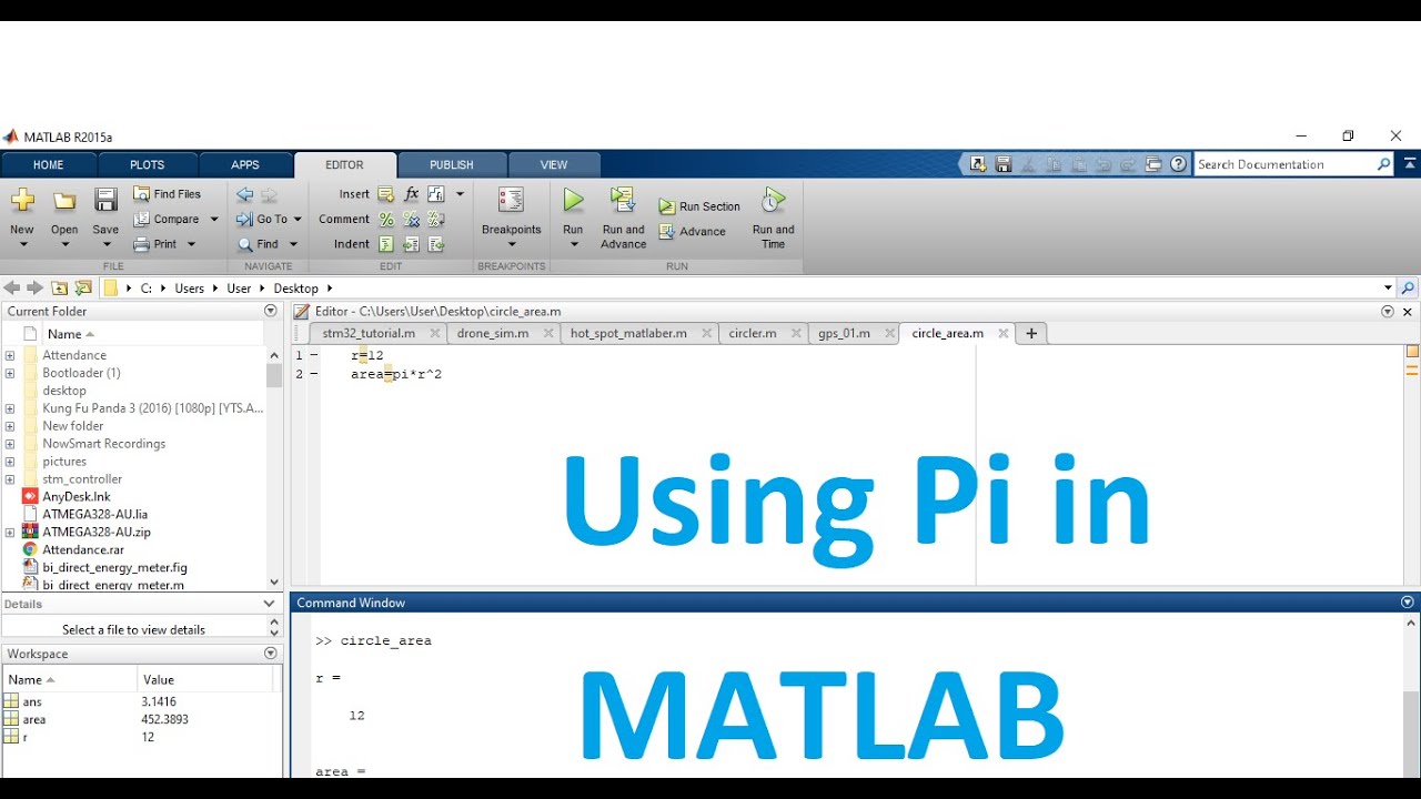 matlab pi