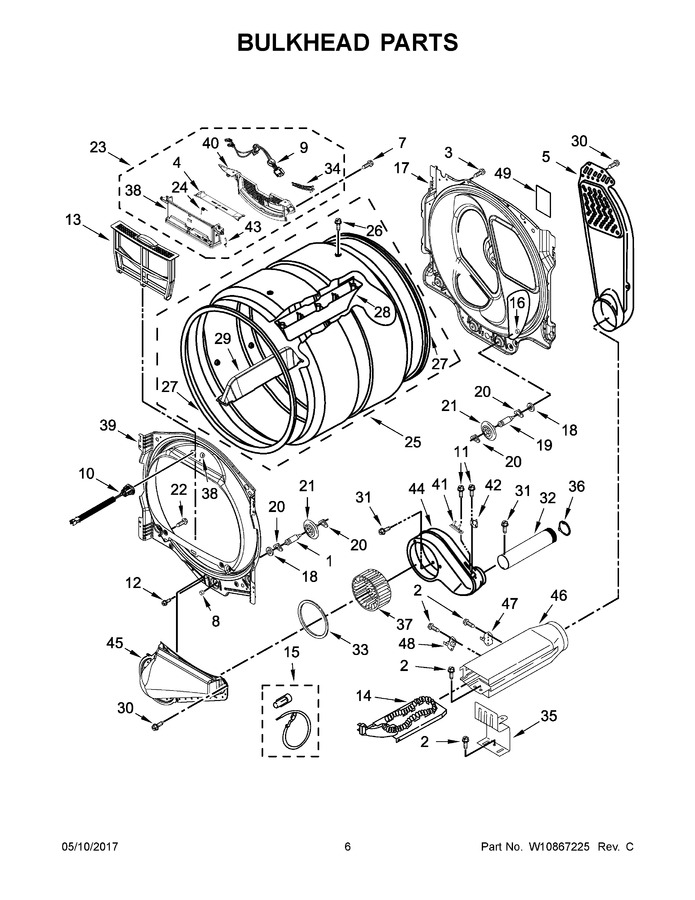 maytag dryer parts